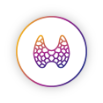Thyroid carcinoma cancer icon
